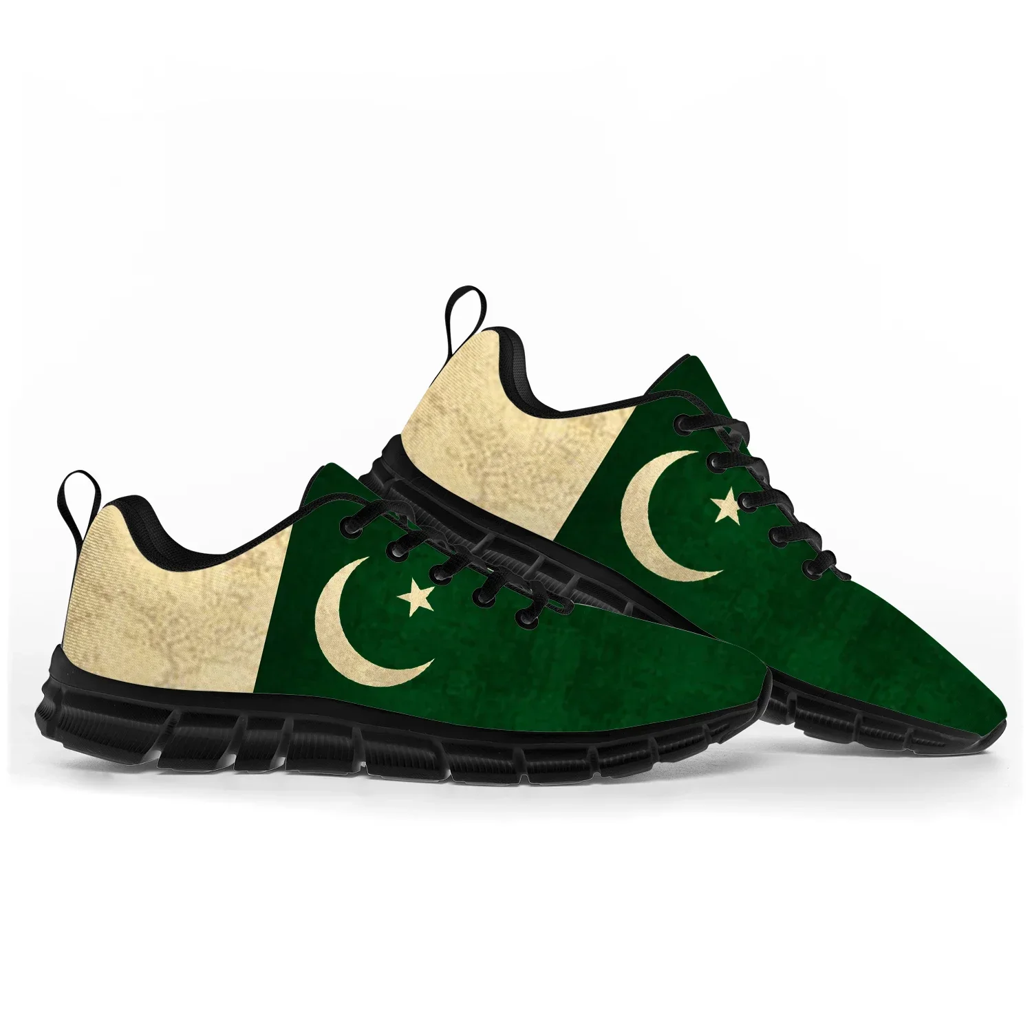 Women'S Shoes In Pakistan - รองเท้ากีฬาลายธงชาติปากีสถาน รองเท้าผ้าใบสำหรับผู้ชาย ผู้หญิง วัยรุ่น รองเท้าลำลองปากีสถาน คุณภาพสูง