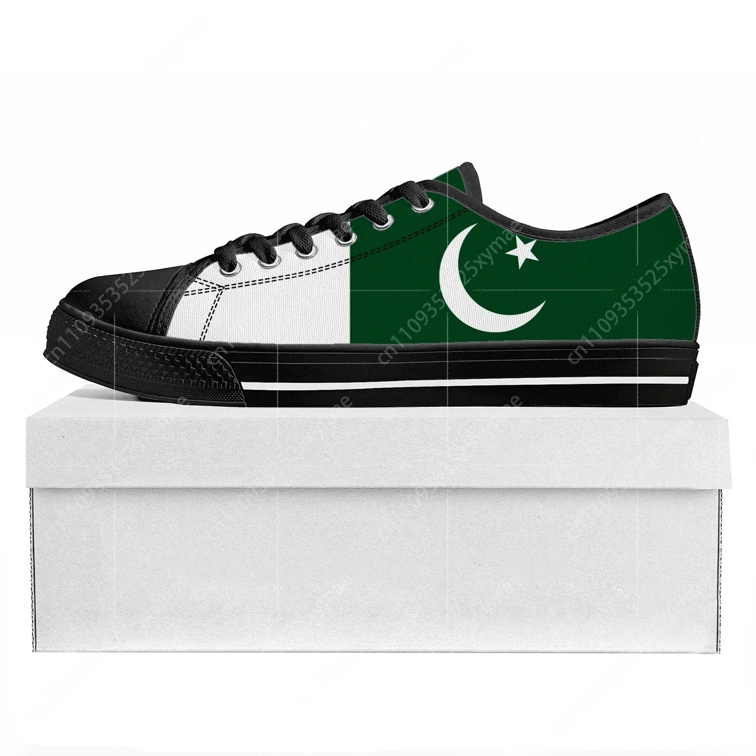 Women'S Shoes In Pakistan - รองเท้าผ้าใบลายธงชาติปากีสถาน คุณภาพสูง สำหรับผู้ชาย ผู้หญิง วัยรุ่น รองเท้าผ้าใบลำลอง