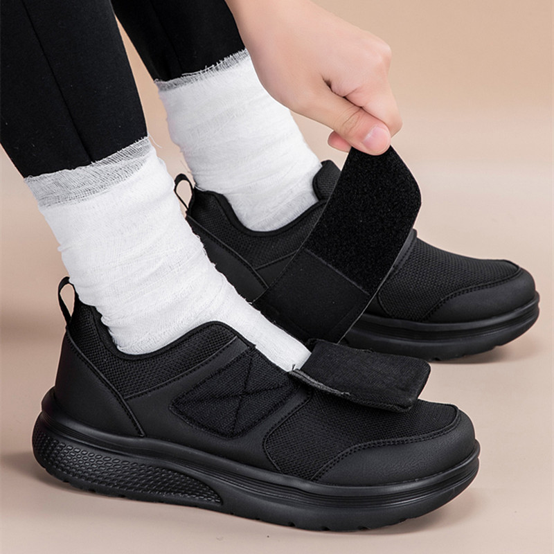 Women Shoes For Big Feet - รองเท้าออร์โธปิดิกส์ใหม่สำหรับเท้ากว้างและบวม รองเท้าผ้าใบแฟชั่นสำหรับทุกเพศ เหมาะสำหรับเดินกลางแจ้ง รองเท้าลำลองสำหรับผู้หญิง รองเท้าไซส์ใหญ่สำหรับผู้หญิงที่เป็นเบาหวาน