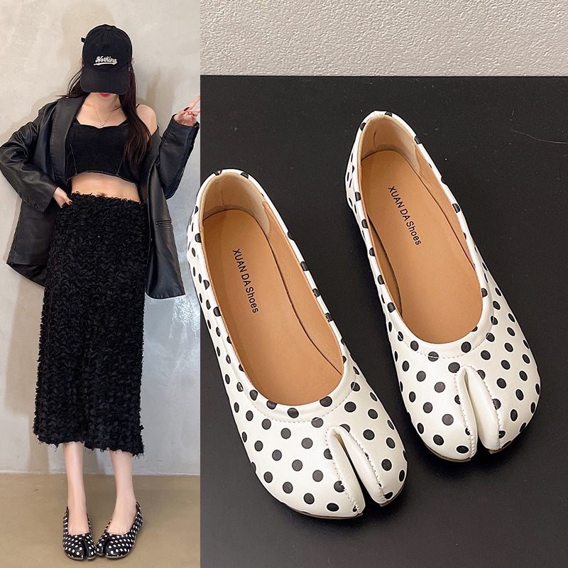 Women'S Shoes For Standing All Day - รองเท้าสตรีแบบสวม ลายจุด พื้นกันลื่น ดีไซน์โดดเด่น ใส่สบาย เหมาะสำหรับยืนหรือเดินตลอดวัน