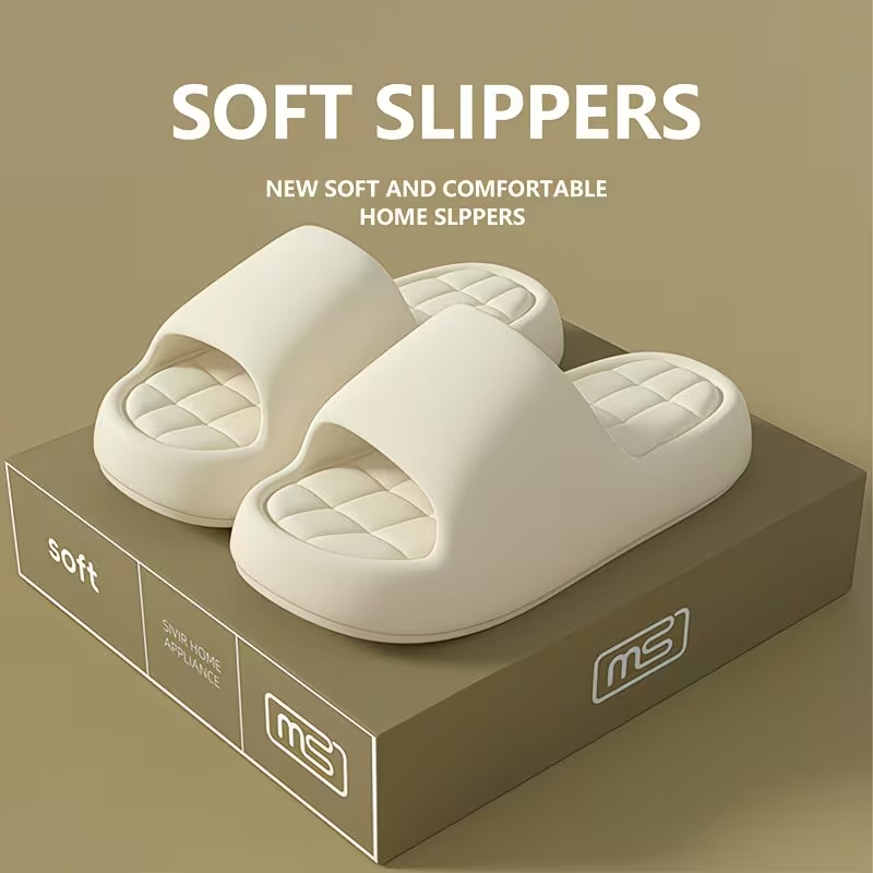 Women'S Shoes To Men'S - รองเท้าแตะแฟชั่นผู้หญิง สำหรับใส่ในบ้าน พื้นหนานุ่ม กันลื่น ทนทานต่อการสึกหรอ รองเท้าสไลด์สำหรับห้องน้ำ
