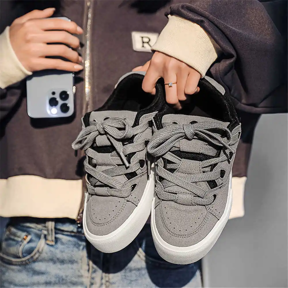 Women Shoes Brown Colour - กับ Lacing Hiphop ผู้หญิงรองเท้าสเก็ตบอร์ดวอลเลย์บอลรองเท้าผ้าใบสําหรับสตรี Beige Boot
