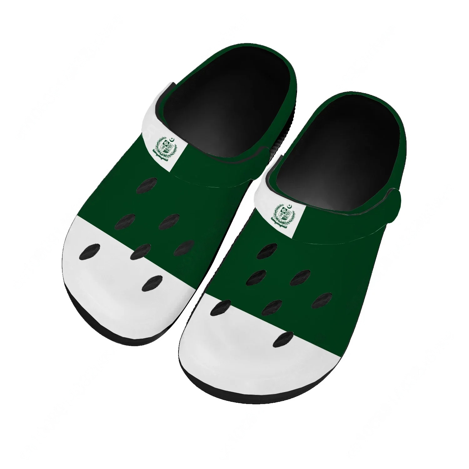 Women'S Shoes In Pakistan - รองเท้าแตะลายธงชาติปากีสถาน สำหรับผู้ชายและผู้หญิง สวมใส่สบาย เหมาะสำหรับใช้ในบ้าน สวน รองเท้าแตะแบบปรับแต่งได้