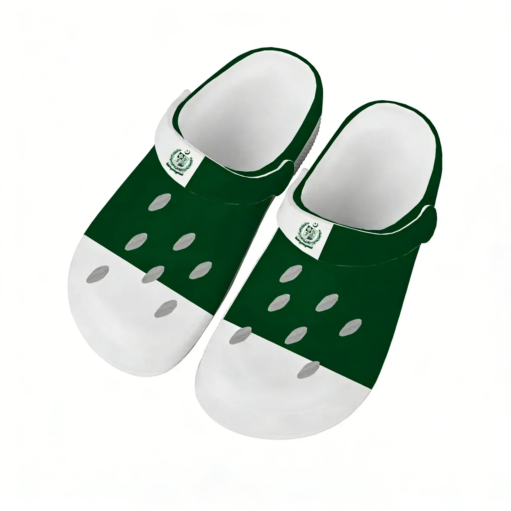 Women'S Shoes In Pakistan - รองเท้าแตะลายธงชาติปากีสถาน สำหรับผู้ชายและผู้หญิง สวมใส่สบาย เหมาะสำหรับใช้ในบ้าน สวน รองเท้าแตะแบบปรับแต่งได้