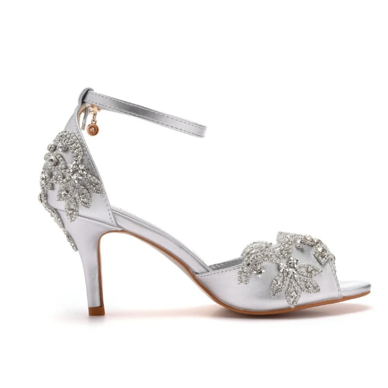 แฟชั่นดีไซเนอร์รองเท้าสตรีหรูห - Peep Toe Heels บทวิจารณ์และราคา