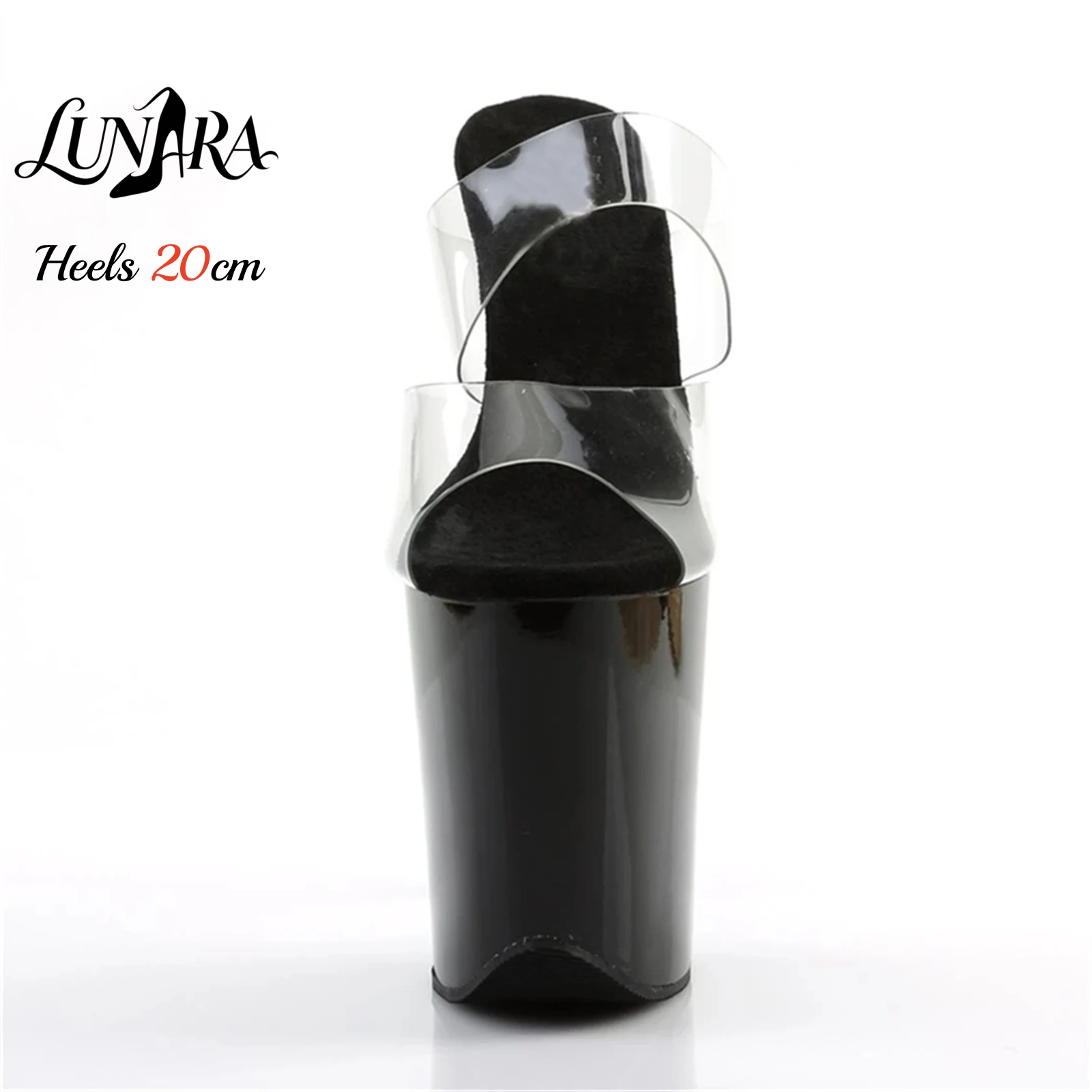 รองเท้าส้นสูงแบบสไลด์พลาสติกใส - Clear Strap Heel บทวิจารณ์และราคา