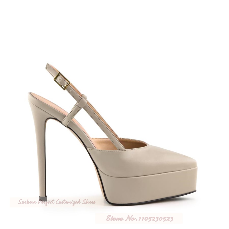 รองเท้าส้นสูงแบบแพลตฟอร์มปลายแ - Women'S Shoes Burgundy บทวิจารณ์และราคา