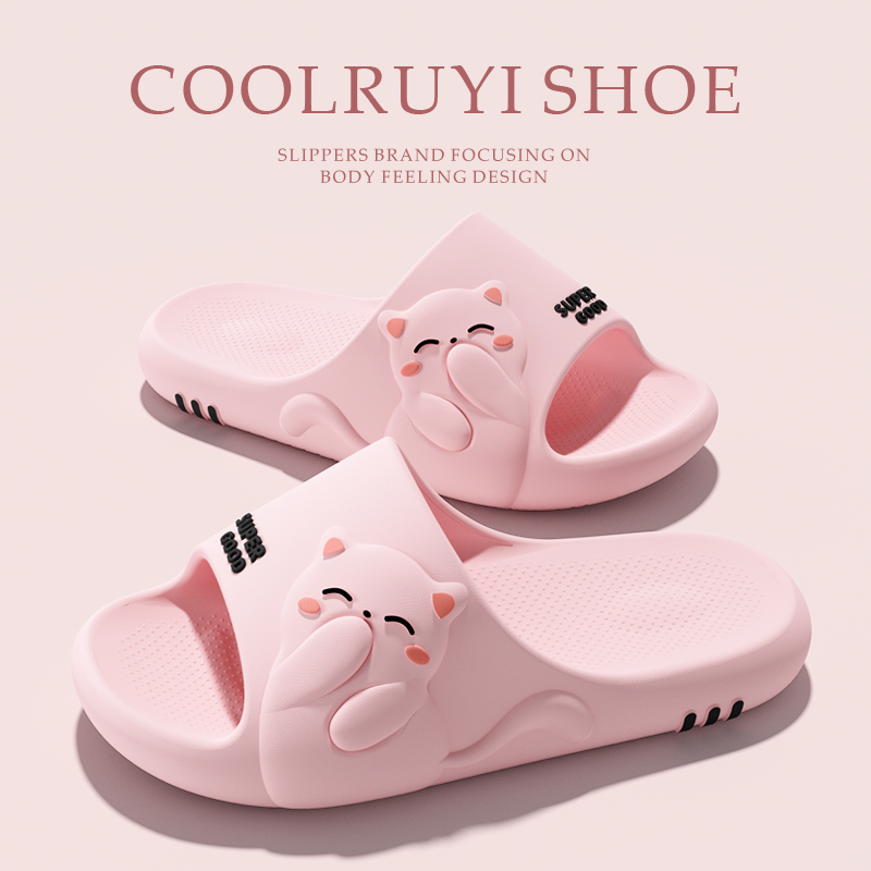รองเท้าแตะคู่รักลายการ์ตูนแมว  - Women'S Shoes Plus Size บทวิจารณ์และราคา