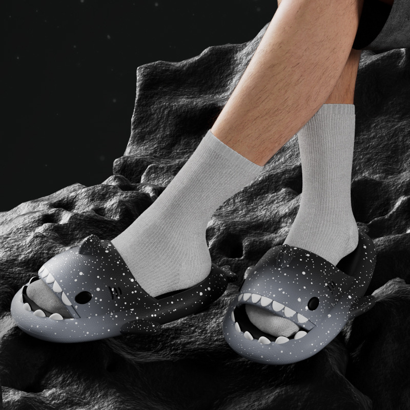 น่ารักการ์ตูน Shark รองเท้าแตะ - Women'S Shoes To Men'S บทวิจารณ์และราคา
