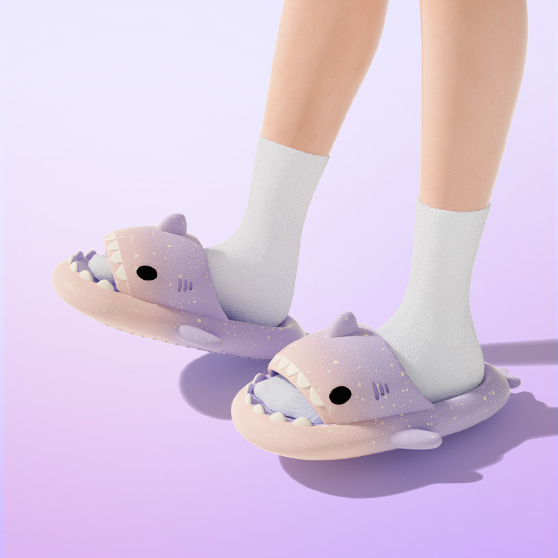 น่ารักการ์ตูน Shark รองเท้าแตะ - Women'S Shoes To Men'S บทวิจารณ์และราคา