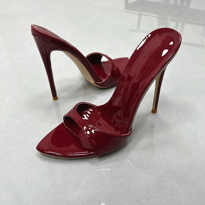 รองเท้าส้นเข็มปลายแหลมสีเบอร์ก - Women'S Shoes Burgundy บทวิจารณ์และราคา