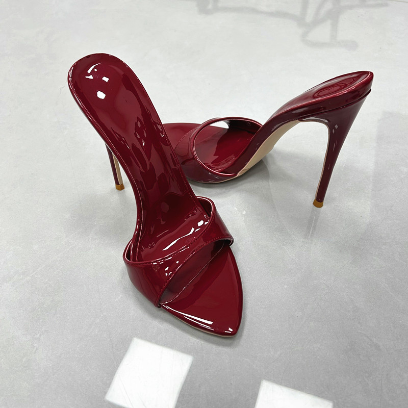 รองเท้าส้นเข็มปลายแหลมสีเบอร์ก - Women'S Shoes Burgundy บทวิจารณ์และราคา