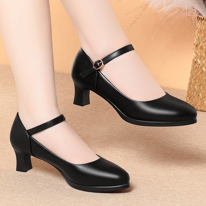 5 ซม.ส้น Flight Attendant รองเ - Women'S Shoes For Standing All Day บทวิจารณ์และราคา