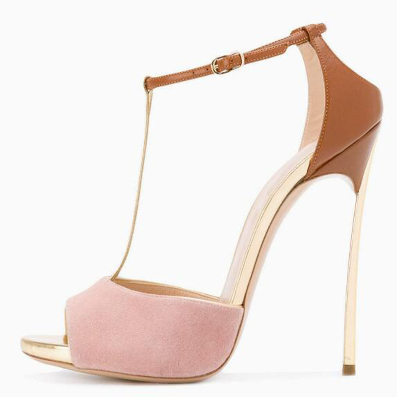 รองเท้าส้นสูงแบบเปิดนิ้วเท้าสี - Peep Toe Heels บทวิจารณ์และราคา