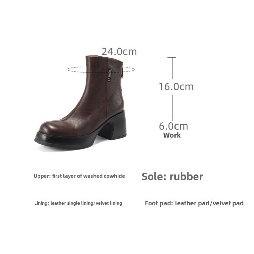 รองเท้าบูทหนังผู้หญิงอเนกประสง - Women Shoes Size 7 บทวิจารณ์และราคา