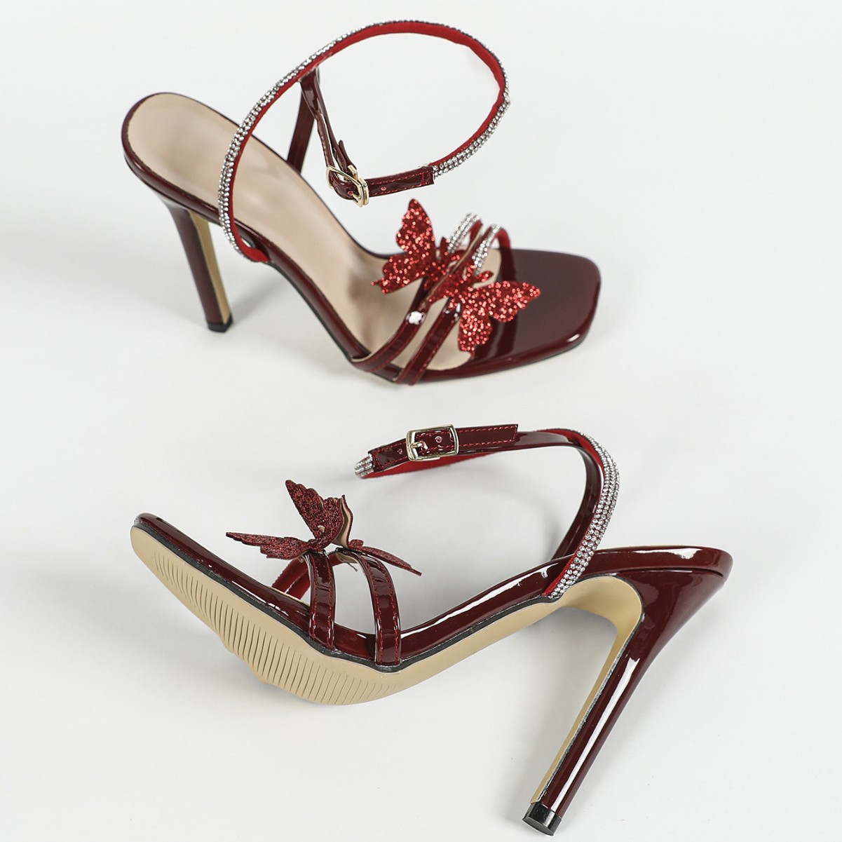 รองเท้าส้นสูงผู้หญิงแบบส้นเข็ม - Peep Toe Heels บทวิจารณ์และราคา