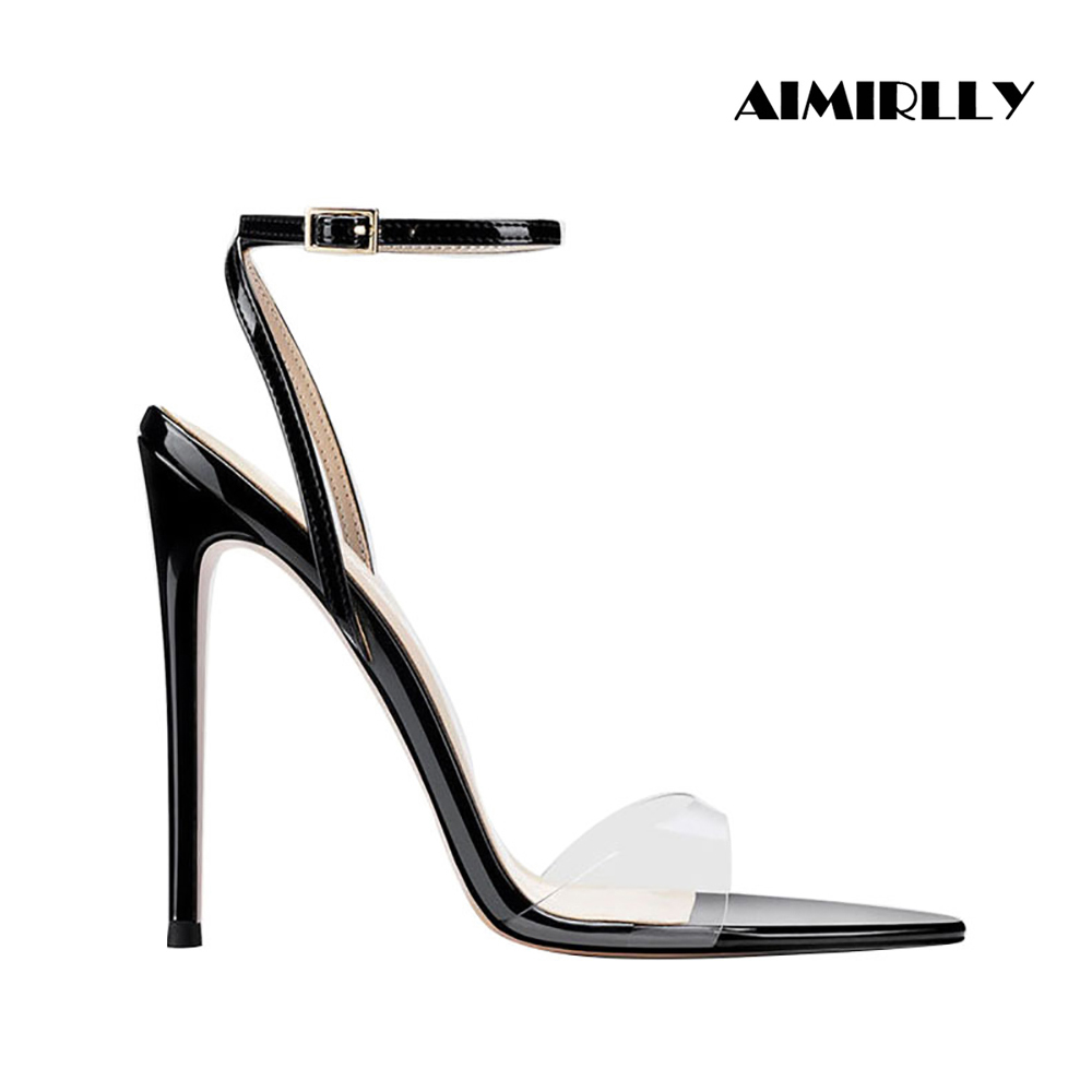 รองเท้าส้นสูงแบบเปิดนิ้วเท้า ส - Clear Strap Heel บทวิจารณ์และราคา