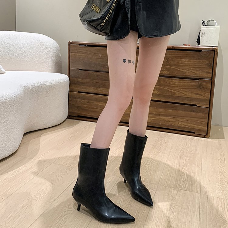 รองเท้าบูทผู้หญิงทรงเชลซีหนังแ - Women'S Shoes Burgundy บทวิจารณ์และราคา