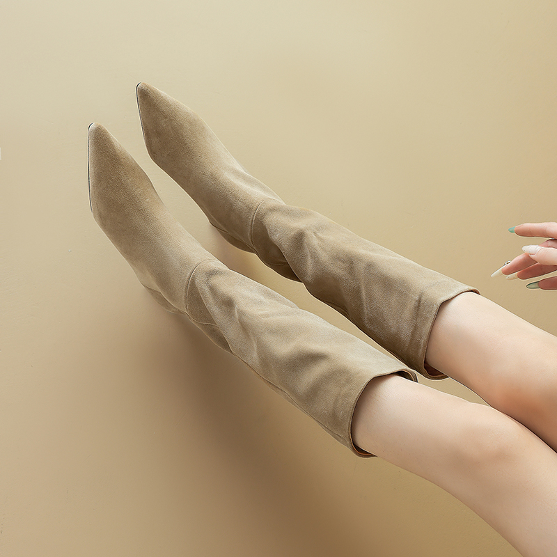 รองเท้าบูทหุ้มข้อทรงสูง รุ่นให - Women Shoes Mk บทวิจารณ์และราคา